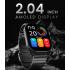 HiFuture Apex Smart Watch, Stainless Steel, Wireless Calling, 2.04 Inch AMOLED Display, IP68 Water Resistant, 7 Days Battery Life- Black